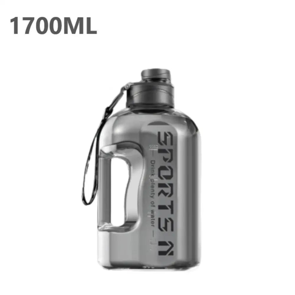 1700ml Large-capacity Sports Water Bottle For Hiking Fitness Camping Men Women Portable Outdoor Leak-proof Gym Training Bottle