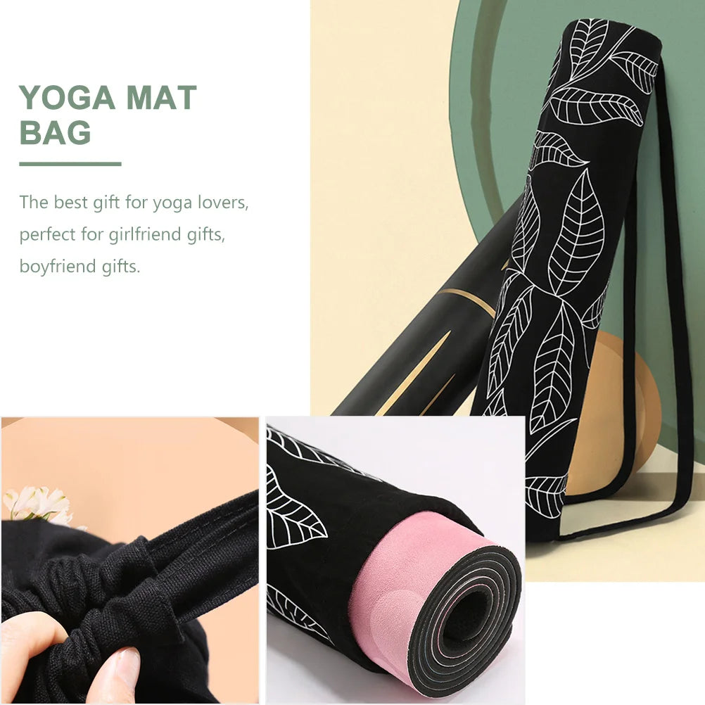 Shoulder Strap Yoga Bag Exercise Yoga Mat Carrier Bag Thick Yoga Mat Container for Outdoor