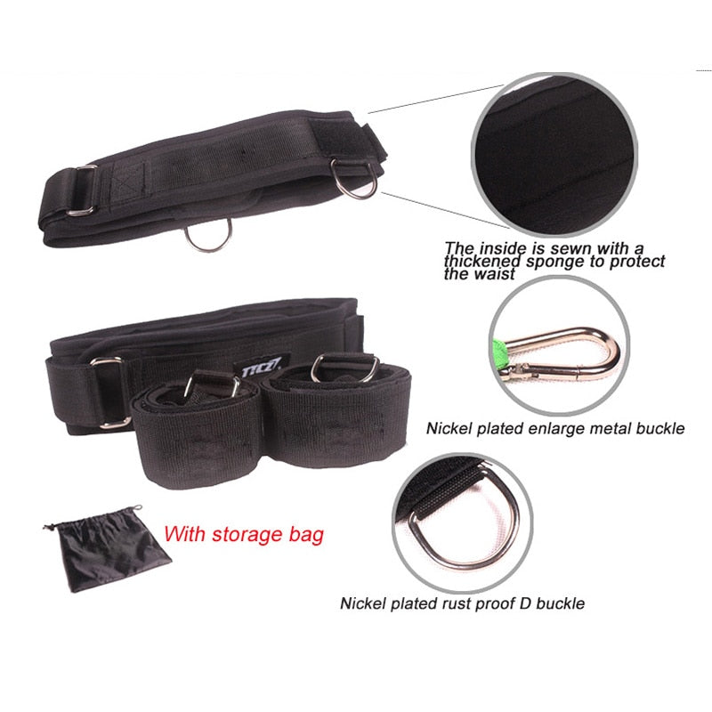 TTCZ Fitness Bounce Trainer Rope Resistance Band Basketball Tennis Running Jump Leg Strength Agility Training Strap equipment