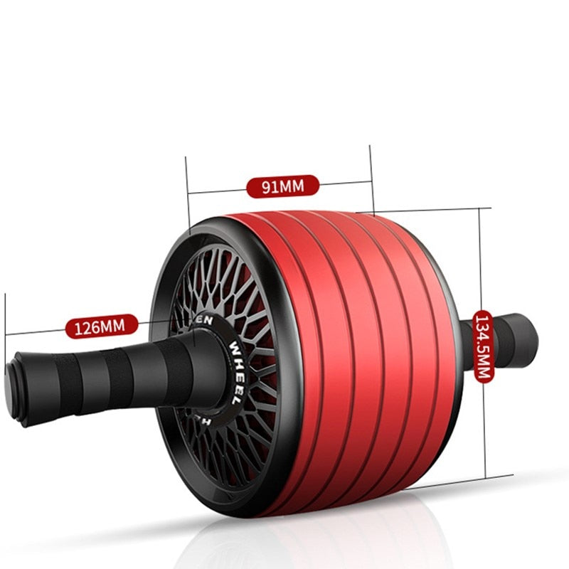 Gimift Abdominals Exercise Wheel Wider AB Roller Noiseless Abdominal Core Muscle Building Workout Gym Home Fitness Equipment