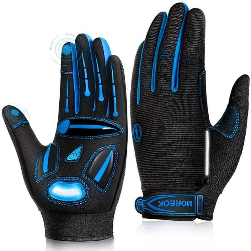 MOREOK Cycling Gloves Gel Shockproof MTB Road Bike Gloves Breathable Durable Bicycle Gloves Non-slip Biking Glove for Men Women