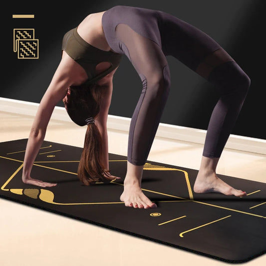 Natural rubber yoga mat female men's beginner fitness mat home professional non-slip local yoga mat