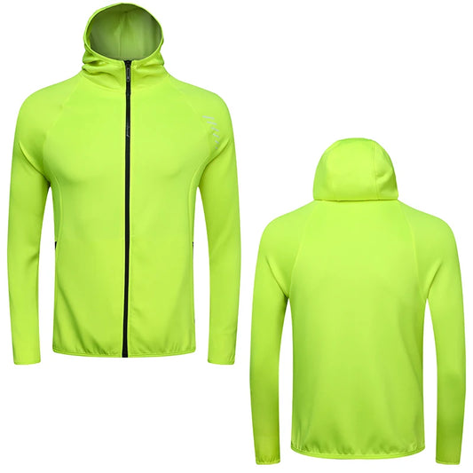 Men Sports Jacket New Hoodie Gym Soccer Training Workout Long Sleeves Brand Sweatshirts Run Jogging Zipper Coat