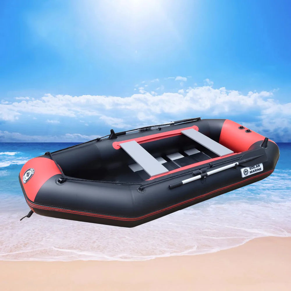 4 Person 300cm Fishing Inflatable Boat PVC Rowing Ship Hovercraft Kayak Dinghy Canoe Drifting Raft Sailboat Surfing Board Floor