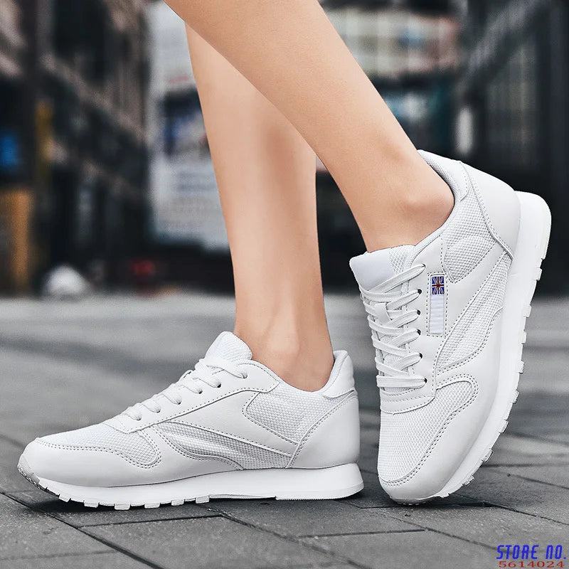 Women Trainers Running Shoes White Sneakers Fashion Breathable Casual Sport Shoes Outdoor Women Jogging Shoes Footwear Men