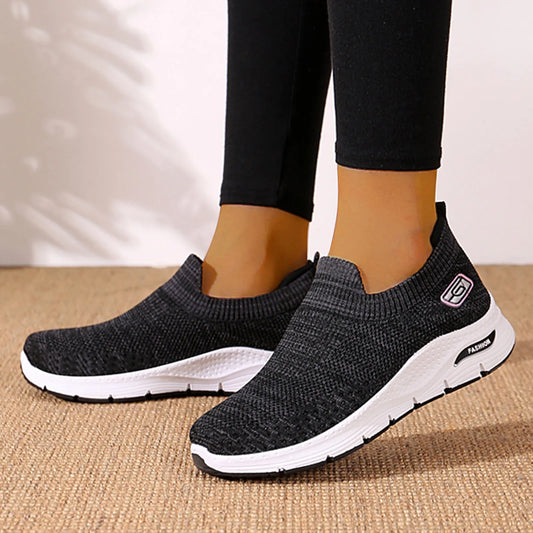 Fashion Women's Sneakers Shoes Leisure Breathable Mesh Outdoor Slip-on Female Sock Light Fitness Running Sport Sneakers 2021 #40