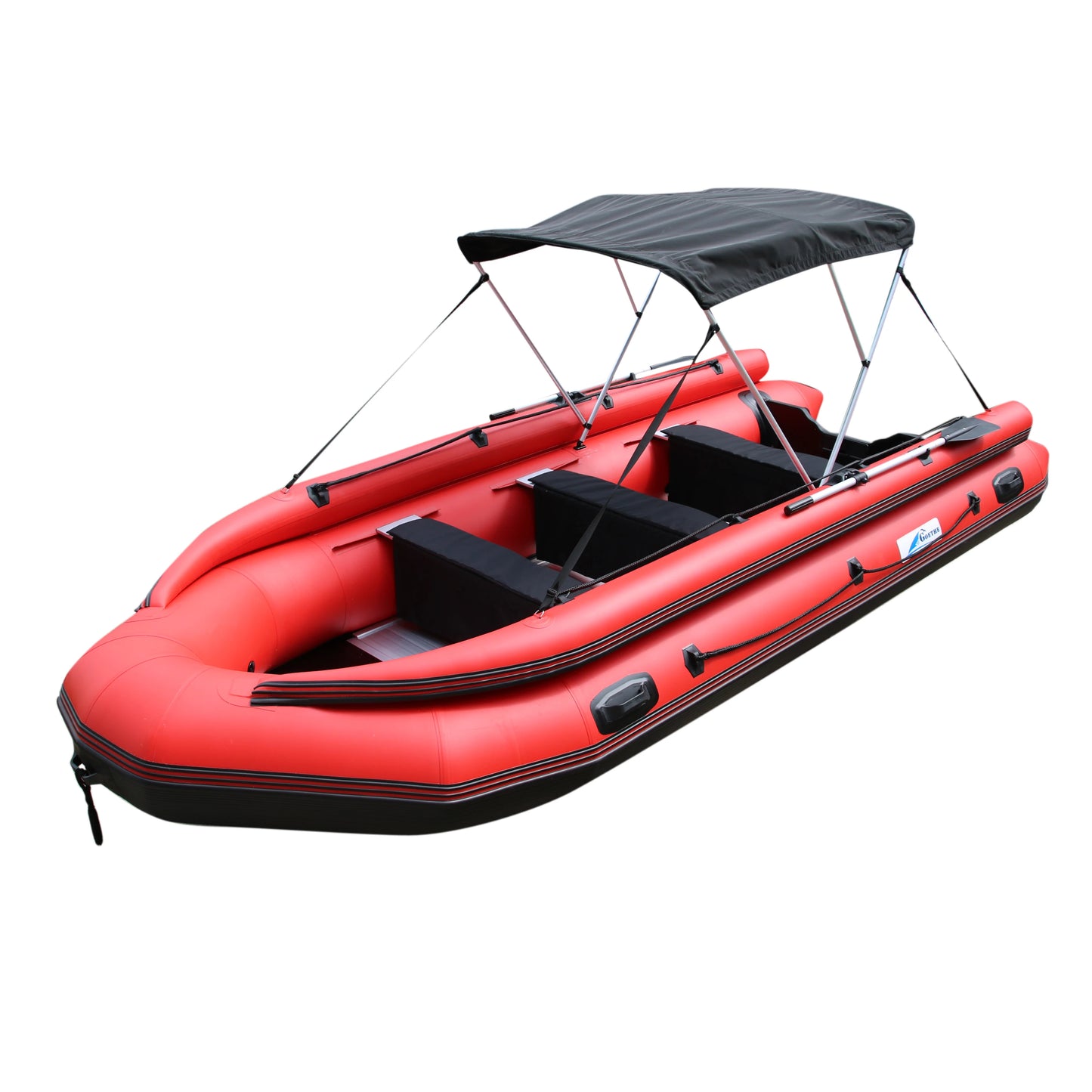 GTS500 Free to USA /CA Ready To Use Aluminum Floor Dingy Raft Inflatable Boat Fishing PVC