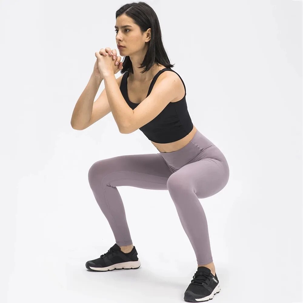 2021 New Color  Second Skin Feel Yoga Pants Women Squat Proof 4-Way Stretch Sport Gym Legging Fitness Tights