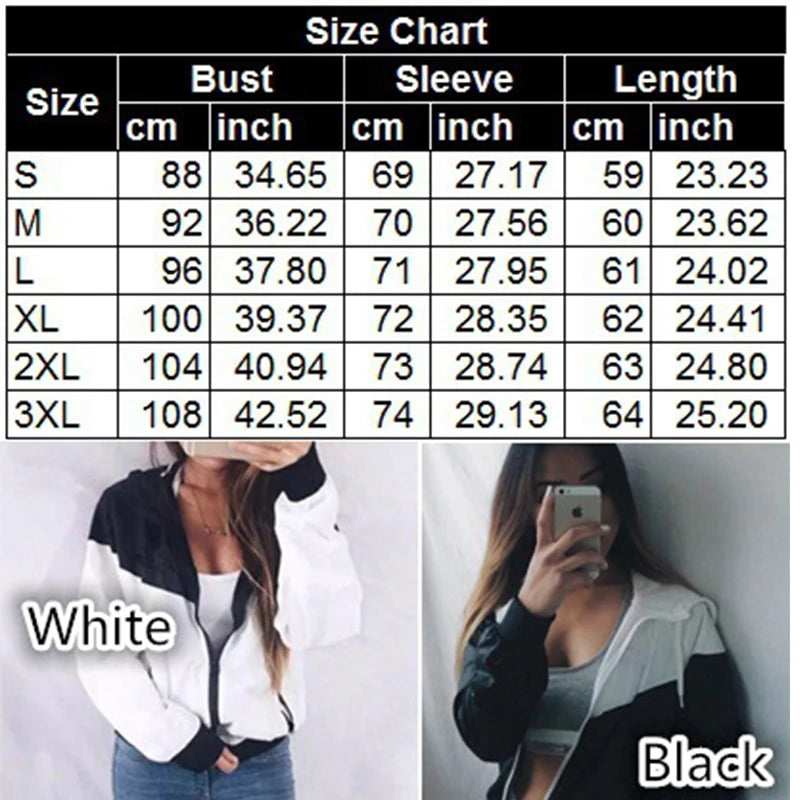 Plus Size Autumn Women Jacket Long Sleeve Shirts Patchwork Thin Skinsuits Hooded Zipper Pockets Sport Coat Hiking Riding Jacket