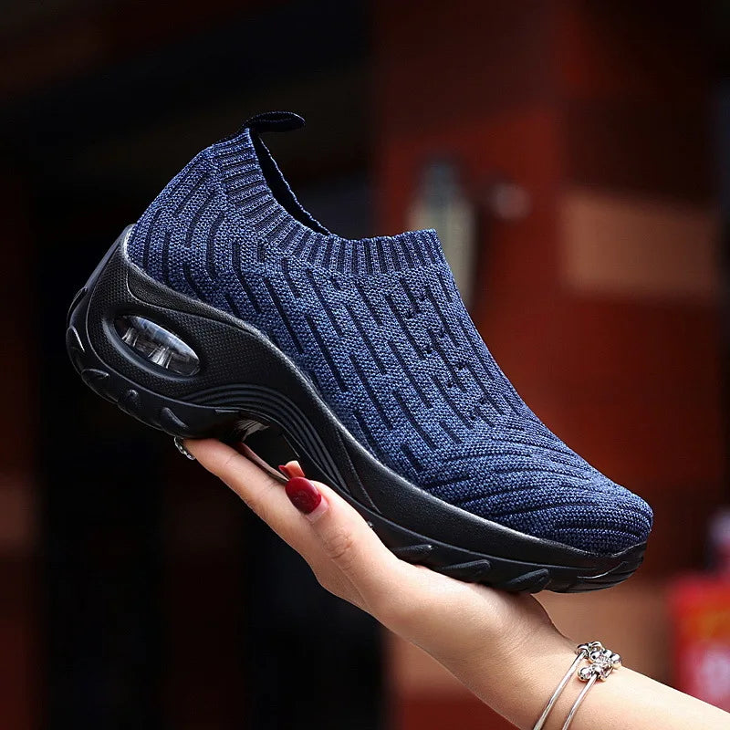 NEW Women Lightweight Sneakers Running Shoes Outdoor Sports Shoes Breathable Mesh Comfort Platform Shoes Air Cushion Sneaker