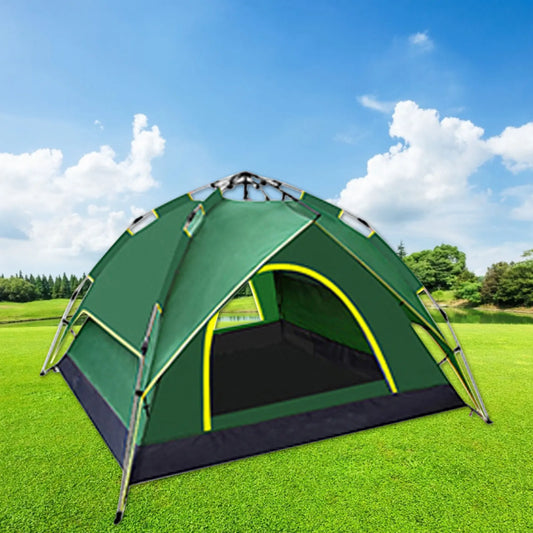 Double Layer Camping Automatic Pop UpTent Waterproof Lightweight Large Space 2-3 Person Easy Setup Tents For Hiking Travel Beach