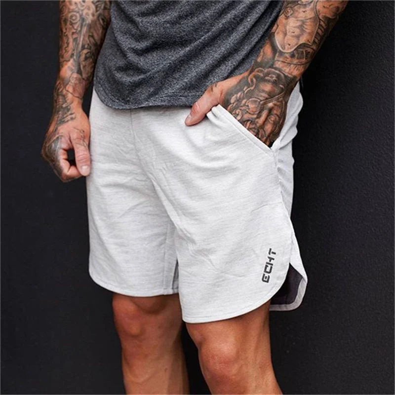 Men Gyms Fitness Cotton Shorts Summer Casual Brand Cool Short Pants Male Jogger Man Bodybuilding Workout Drawstring Sweatpants