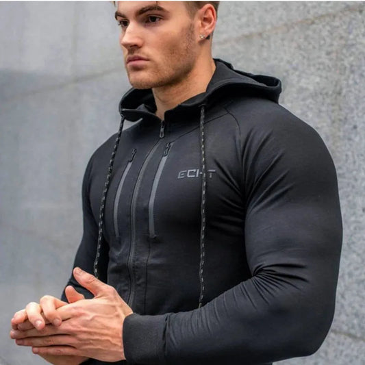 Men Brand Hoodies Gym Sport Running Training Fitness bodybuilding Sweatshirt Outdoor Sportswear Male Hooded Jacket Hoodies