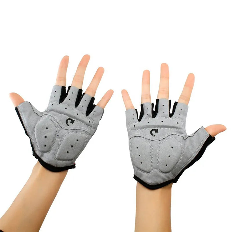 1 Pair Men Cycling Gloves Bicycle Sports Half Finger Gloves Anti-slip Gel Pad Motorcycle MTB Road Bike Gloves S-XL