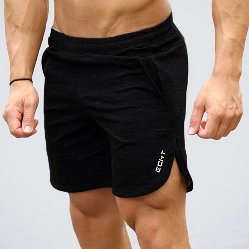 Men Gyms Fitness Cotton Shorts Summer Casual Brand Cool Short Pants Male Jogger Man Bodybuilding Workout Drawstring Sweatpants