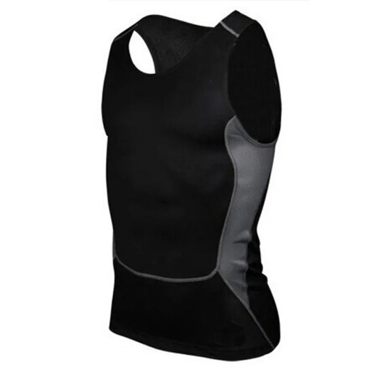 Men Tight T-Shirt Breathable Compression Sleeve Base Workout Comfortable Sports Shirts Vest For Fitness Running Basketball