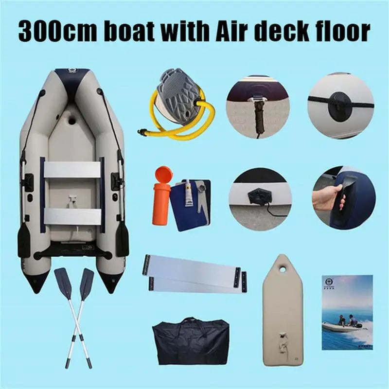 Solarmarine Factory Price 5 Person Air Mat Floor Inflatable Assault Boat Professional Rowing Boat With Pump And Paddle For Sale