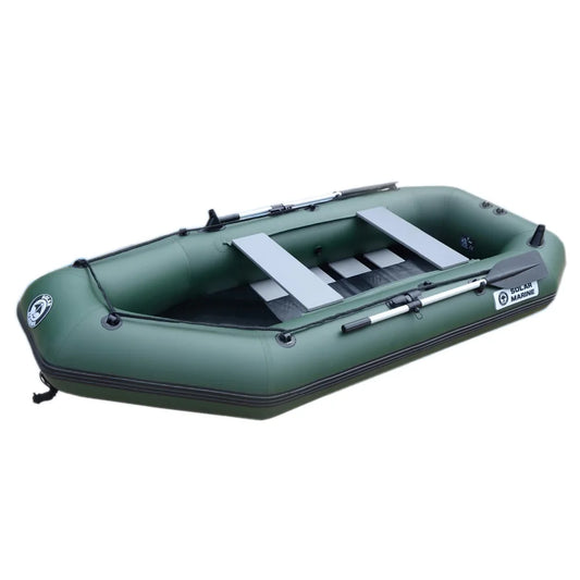 4 Person 300cm Fishing Inflatable Boat PVC Rowing Ship Hovercraft Kayak Dinghy Canoe Drifting Raft Sailboat Surfing Board Floor