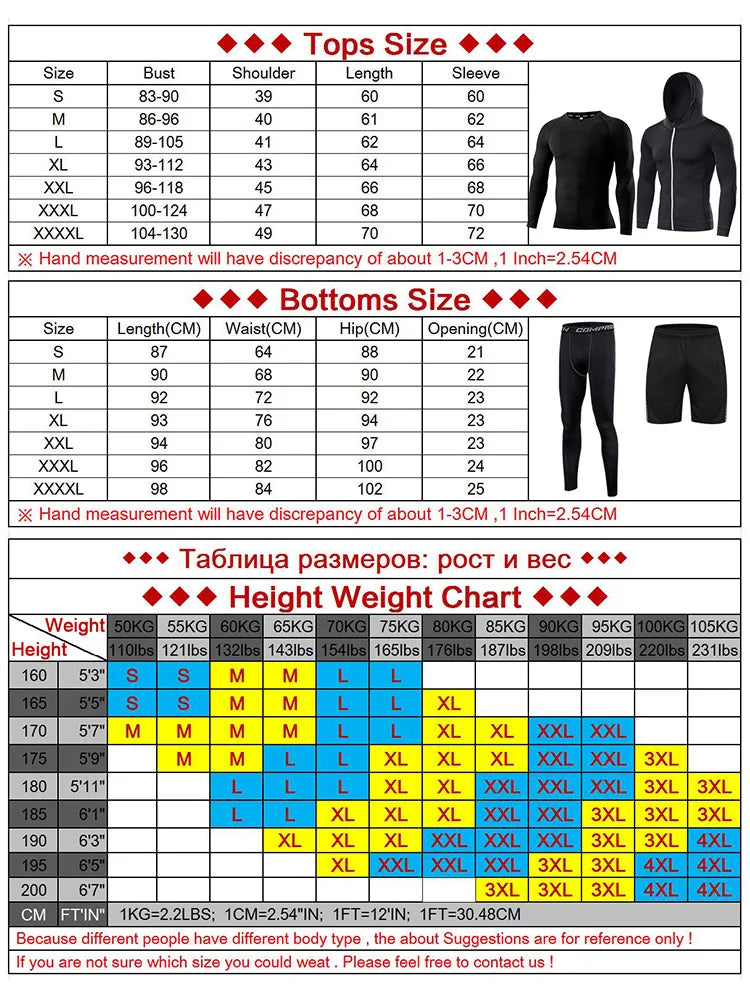 Rashguard Men Compression Sportswear Set Gym Running Sport Clothes Jogging Tights Tracksuit Fitness T-Shirt Windbreaker Leggings