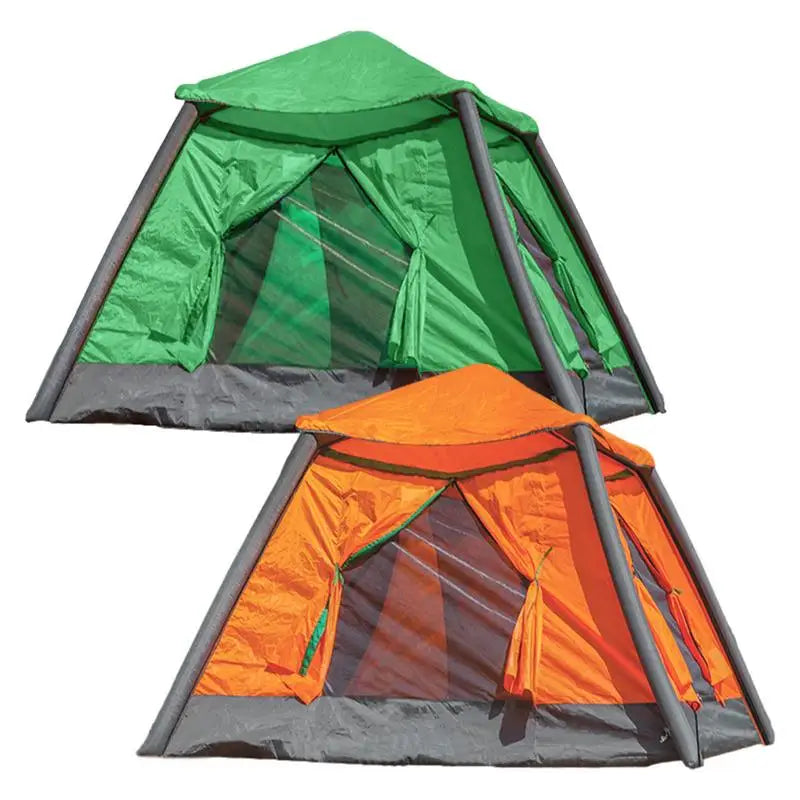 Large Space 3-4 People Outdoor Camping Inflatable Tent Instant Opening No Need To Build Waterproof Air Tent Survival Tents