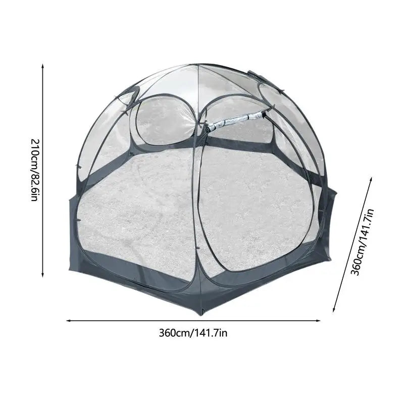 Transparent Bubble Tent Dustproof Foldable Camping Starry Bubble Sun House For Camping Glamping Yurt Courtyard Parties