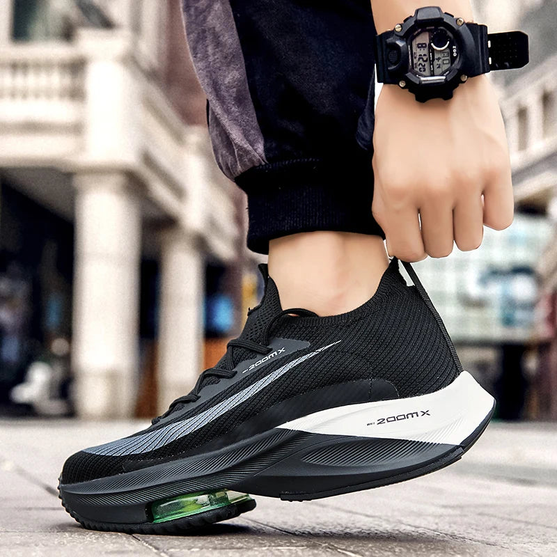 Mens Running Shoes Outdoor Cushion Athletic Sports Shoes Tenis Male Trainer Professional Light Wear Resistant Casual Sneakers