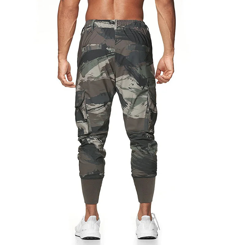 Gym Men's Camo Sport Pants Man Fitness Joggers Running Workout Pants Sportwear Casual Trousers Male Cargo Pants Men Sweatpants