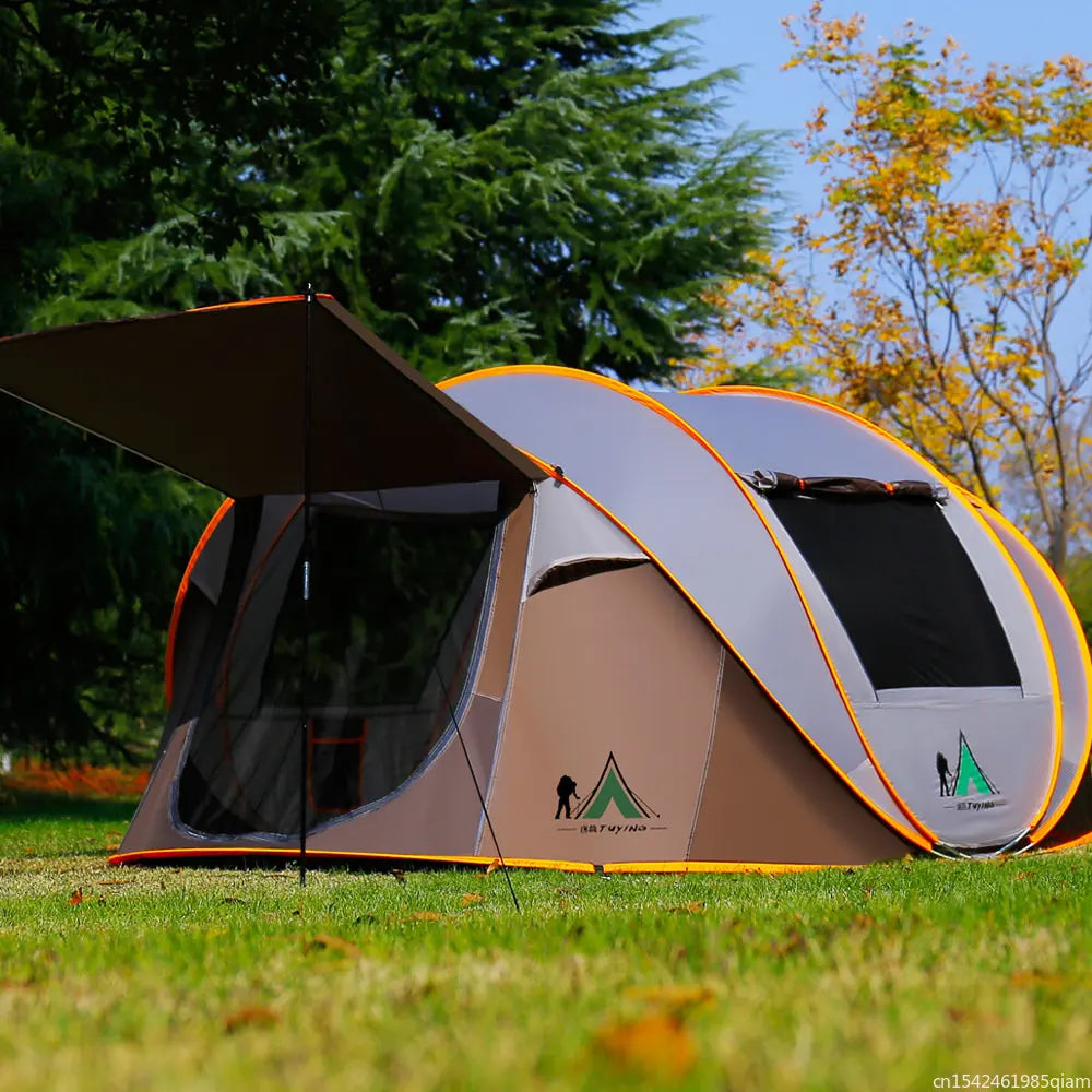 Outdoor Pop up Tent Full-Automatic Instant Unfold Rain-Proof Tent Family Ultralight Portable Dampproof Camping Tents for Tourism