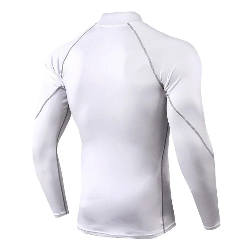 Rashguard Gym T Shirt Men Bodybuilding Quick-drying Fitness Compression Shirt Running Workout Man Sports First Layer Sportswear