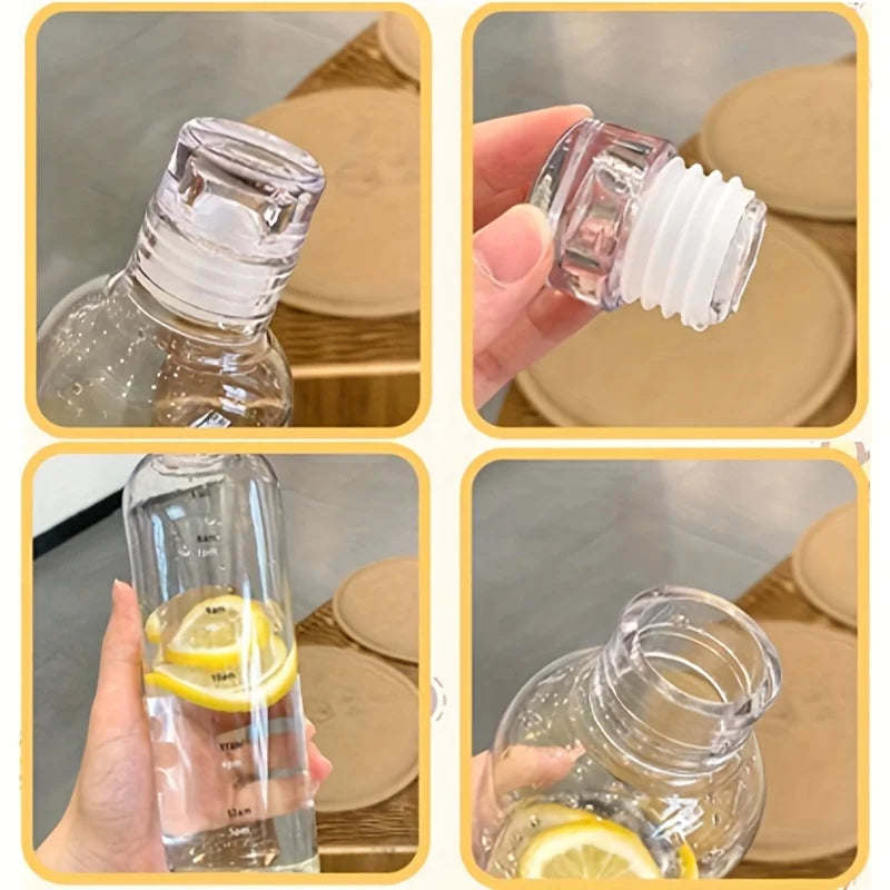 Simple Water Bottle With Time Scale For Tour Outdoor Sports And Travel Leak Proof Seal School Water Bottles for Girls Milk Juice