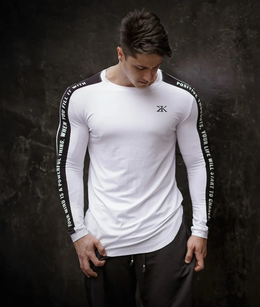 Men T-shirt Long Sleeve Autumn Gyms Workout Clothing Joggres Bodybuilding Exercise Shirts 3XL