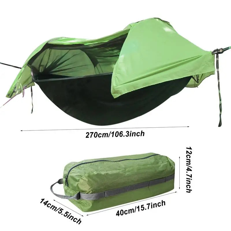 Hammock Tent Waterproof Backpacking Hammock 2 Person Backyard Hammock With Net 260x140cm Nylon Rocking Chair Camping Hammock