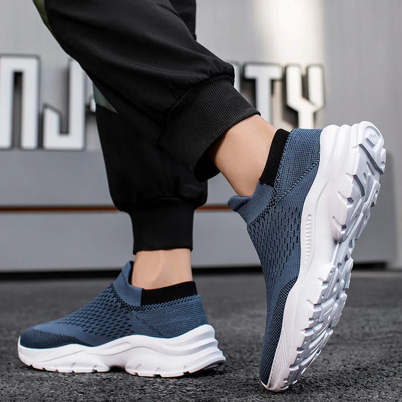 2023 New Men's Casual Sneakers Male Slip-On Sock Shoes Breathable Summer Outdoor Running Shoes for Man Free Shipping Gym Trainer