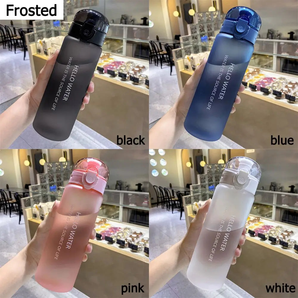 1PC Portable Sports Transparent Water Bottle 780ml Portable Gym Travel Clear Leakproof Drinking Bottle Frosted Bottle