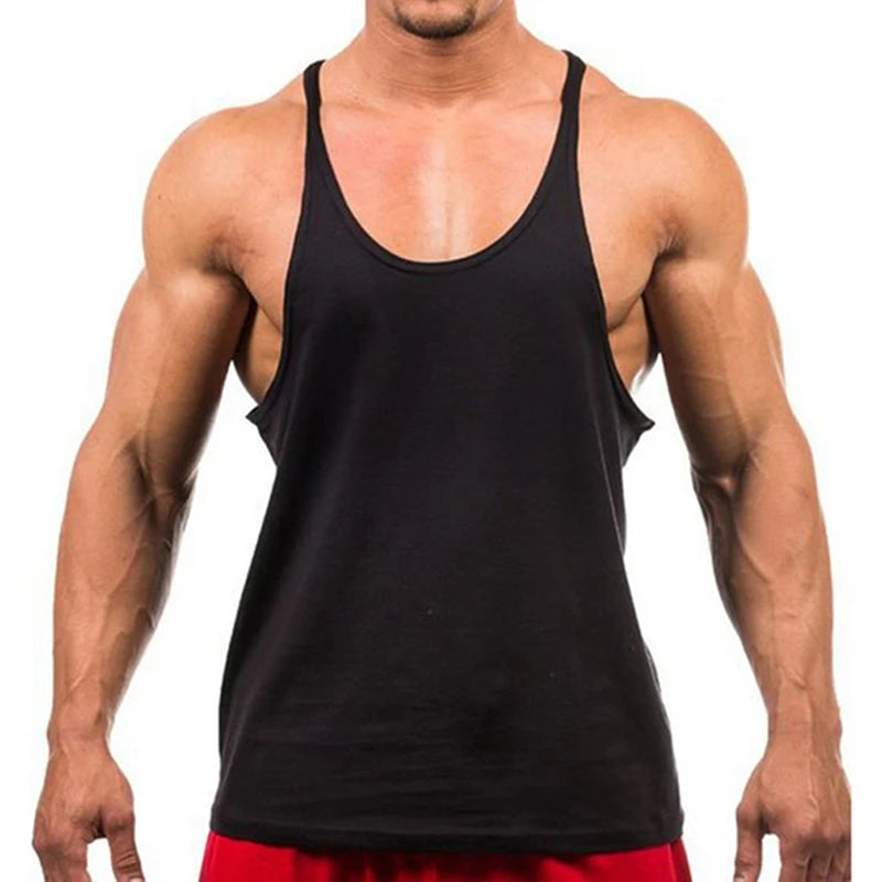 2023 New Bodybuilding Brand Jogger Gym Singlet Training Bodybuilding Tank Top Vest Shirt Sleeveless Fitness Cotton Shirt For Men