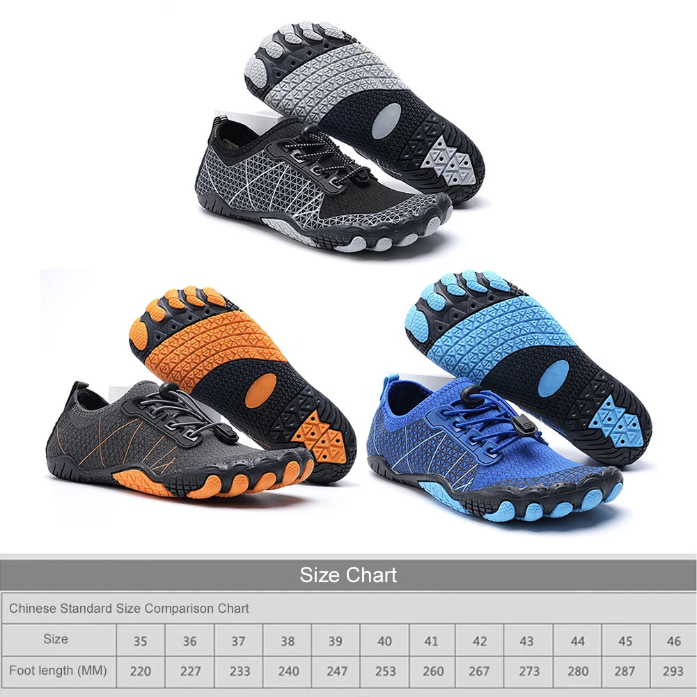 Sports Water Shoes Mens Womens Beach Swimming Aqua Shoes Quick Dry Upstream Wading Sneakers For Climbing Fishing Surfing Boating