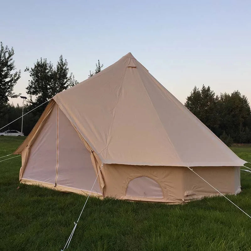 4M 5M 3M TIPI Glamping Resort bell tents hiking travel Indian outdoor A shape cotton canvas tents for camping