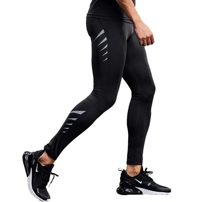 Running Pants Men Compression Tight Leggings Sports Base Layer Fitness Trousers Quick Dry Jogging Workout Training Yoga Bottoms