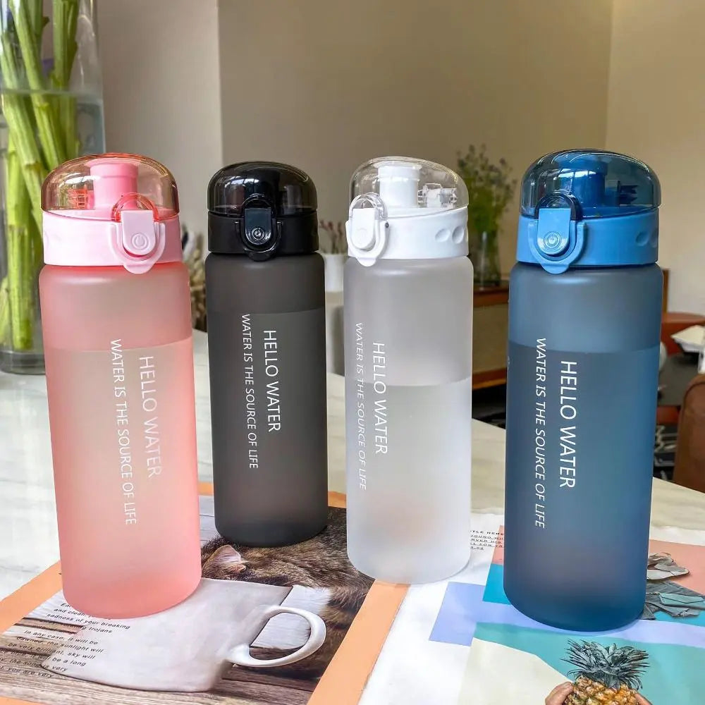 1PC Portable Sports Transparent Water Bottle 780ml Portable Gym Travel Clear Leakproof Drinking Bottle Frosted Bottle