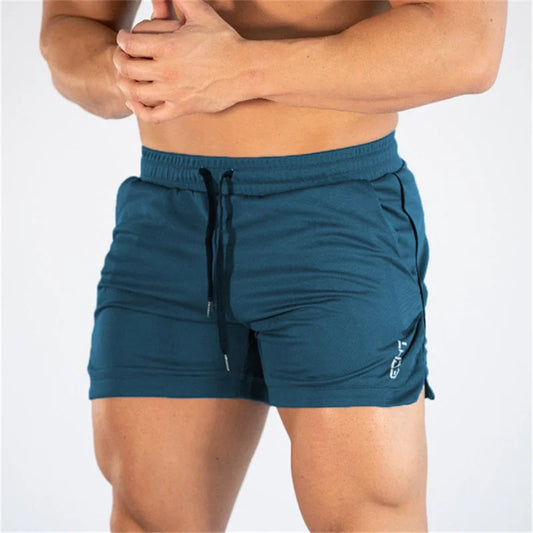 2024 NEW Fitness sports Shorts Man Summer Gyms Workout Male Breathable Mesh shorts Quick Dry Beach Short Pants men Sportswear