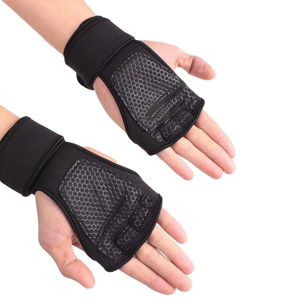 Weightlifting Men/Women Half Finger Gloves Gym Workout Training Bodybuilding Gloves Dumbbell Fitness Half Finger Hand Protector