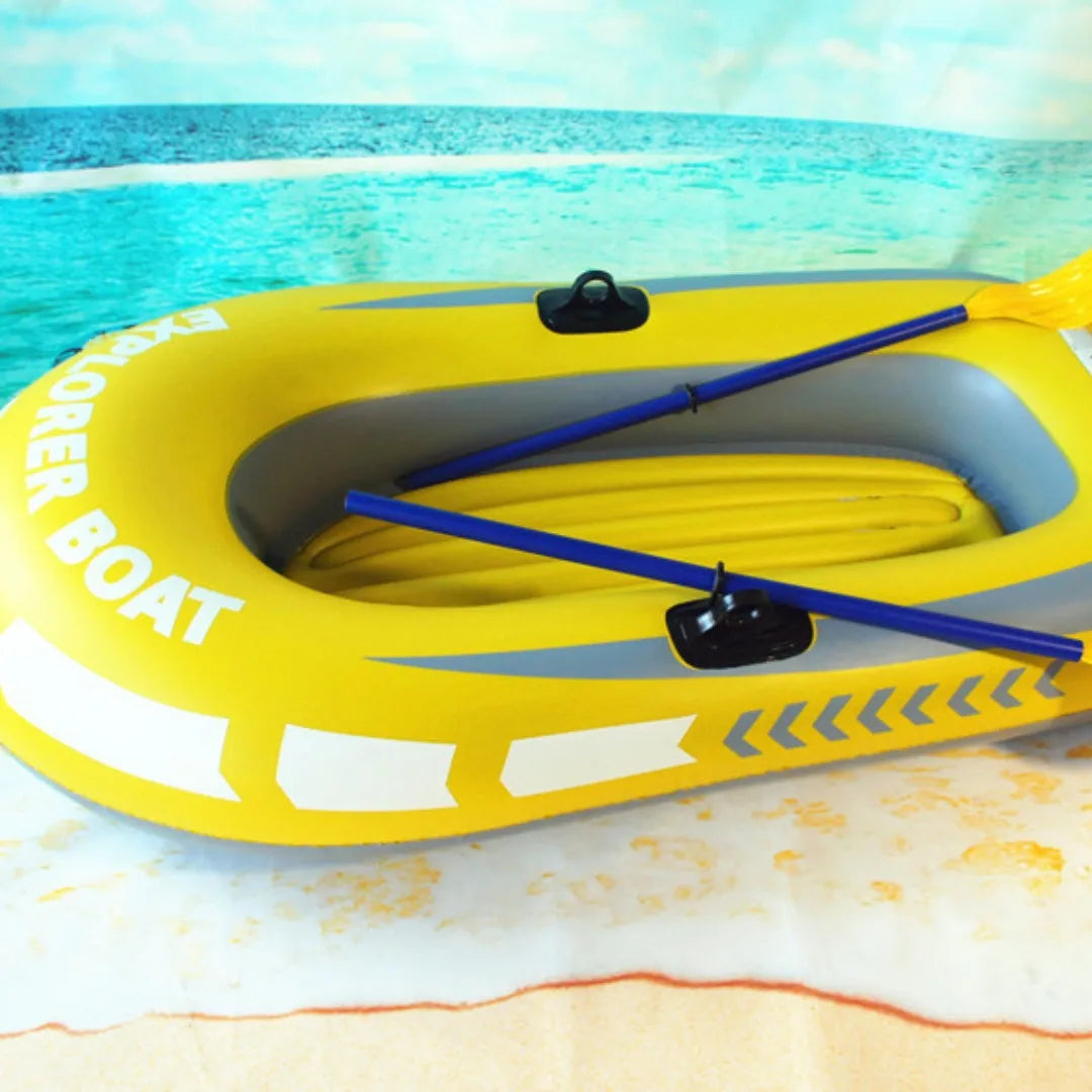 Inflatable Kayak Canoe 1~2 Person Rowing Air Boat Fishing Boat Summer Rubber Boat PVC Water Kayak Thickened Rafting Boat