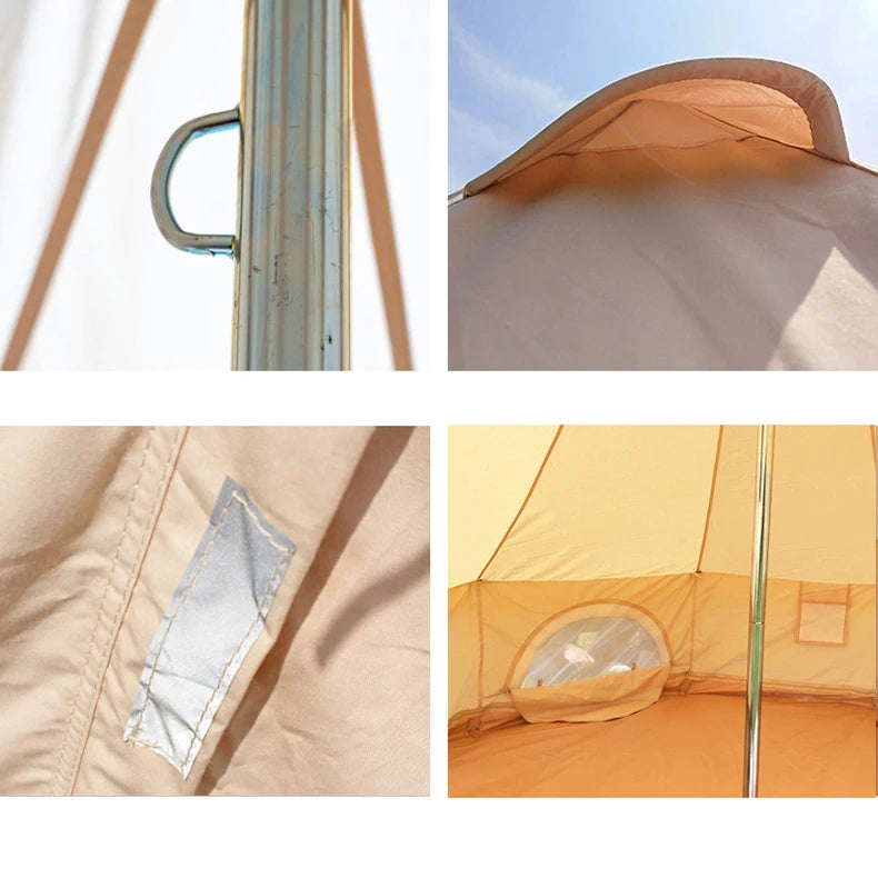 Waterproof Cotton Emperor Indian For Sale Outdoor Portable Glamping Luxury Camping Yurt Bell Tent