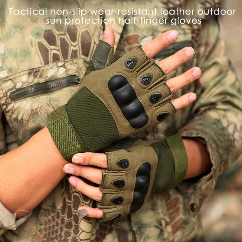 Half Finger Cycling Gloves Outdoor Military Tactical Men Gloves Women Sports Shooting Hunting Motorcycle Bike Glove Accessories