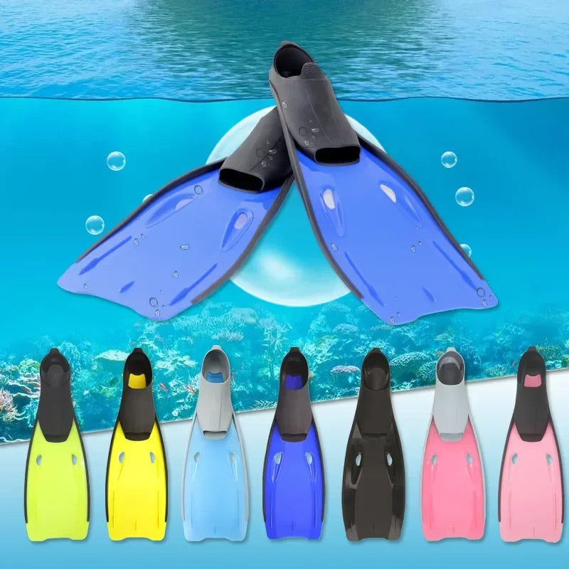 Adult Children Swimming Fins Professional Scuba Diving Equipment Men Women Free Diving Swimming Training Long Fins