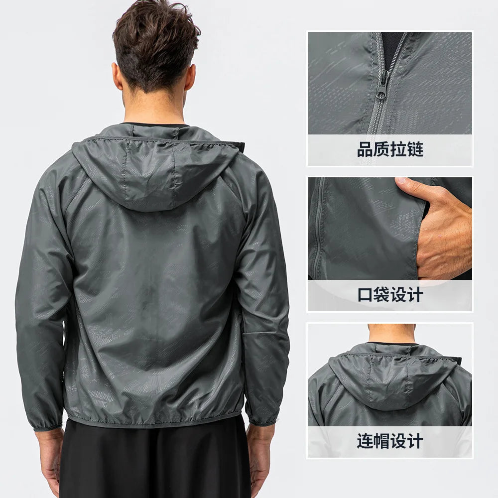 Man Jackets Gym Running Coat Sportswear Men's Sports Coat Sports Jackets for Men Man Windbreaker 15007