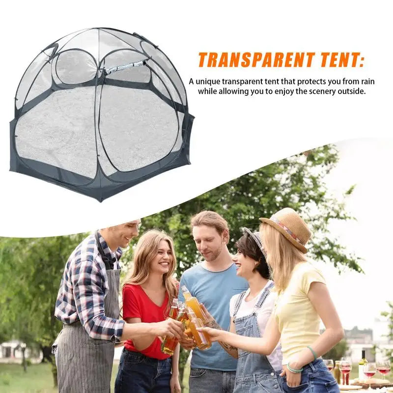 Transparent Bubble Tent Dustproof Foldable Camping Starry Bubble Sun House For Camping Glamping Yurt Courtyard Parties