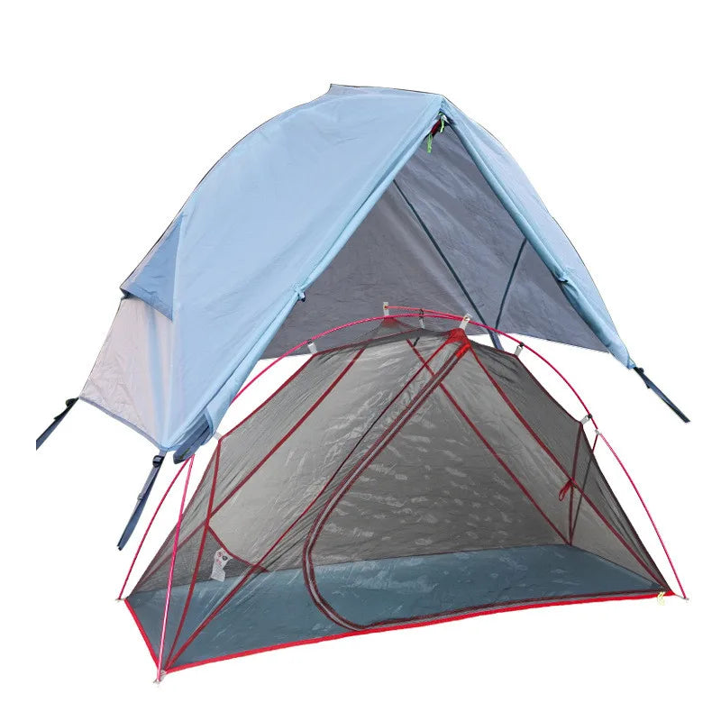 Outdoor Camping Off-the-ground Tent Single-person Easy-to-storage Portable Aluminum Alloy Anti-mosquito Rain-proof Fishing Tent