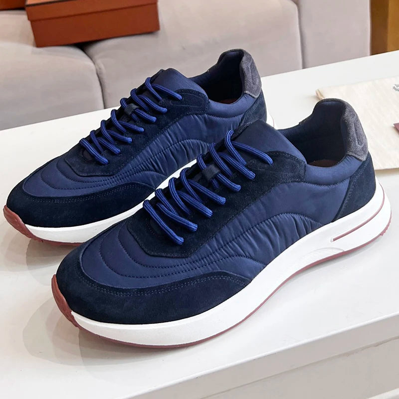 Master Quality Walking Style LP Genuine Leather Casual Sports Shoes Running Sneakers For Men