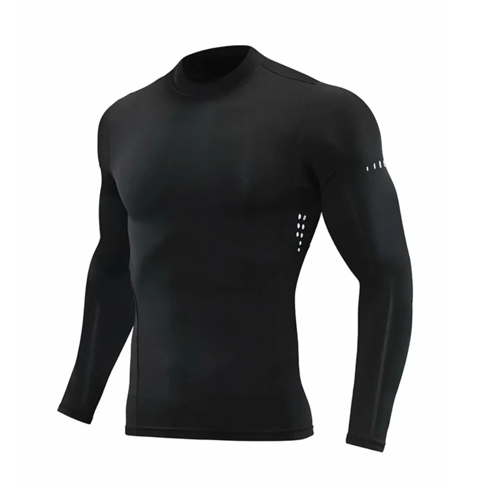 Workout T-shirt Men Compression Long Sleeve T-shirt Gym Training Tops Muscle Tees